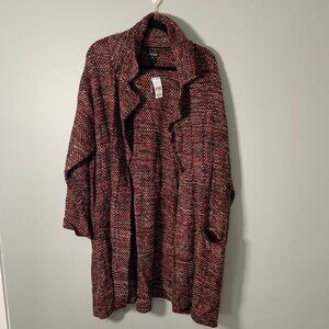 NEW Simply Emma long sleeve button front thick heavy duster cardigan sweater